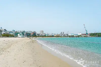 일산해수욕장(울산) 전경